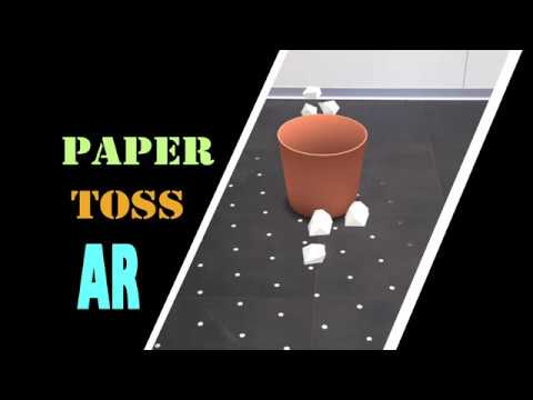 Paper Toss AR (ARCore) Video