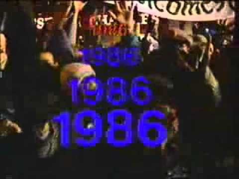 New Years Ball Drop 1985 - 1986