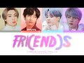 Jungkook, V, Jimin, Jin - FRI(END)S (Ai Cover) (Color Coded Lyrics)