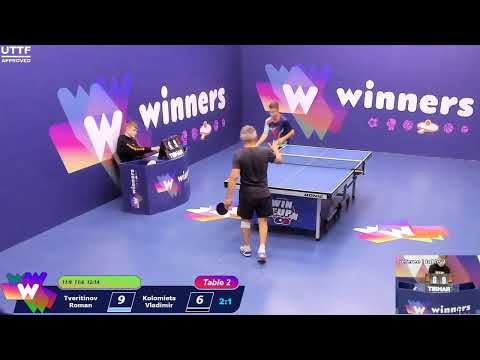WINners CUP table 2  29.09 Tveritinov Roman - Kolomiets Vladimir 20:00
