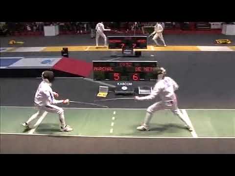 Belfast World Championships 2009 JME - L16 - Marchal FRA v De Mets BEL