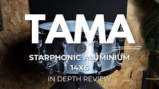 Video thumbnail for Tama Starphonic Aluminium 14x6 Review | WHAT a Snare! by Ferg Griffin Drums