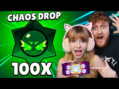 WE OPENED 100X CHAOS DROP WITH A GIRL AND SHE GOT IT!😱 *8 ULTRA LEGENDARY STARS*