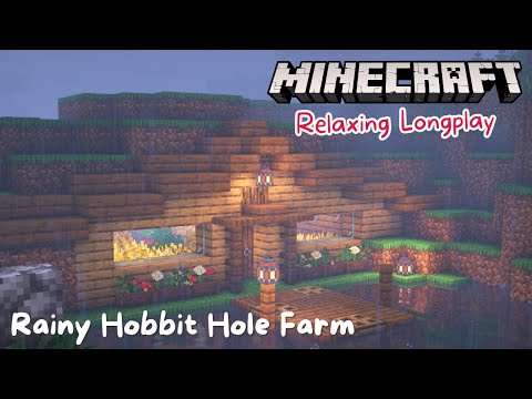 EPIC Minecraft Longplay - Rainy Hobbit Hole Farm!