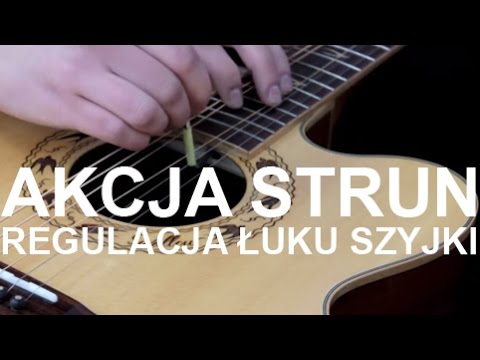 Regulacja łuku szyjki gitary akustycznej (Akcja strun cz.1) - Truss rod adjustment