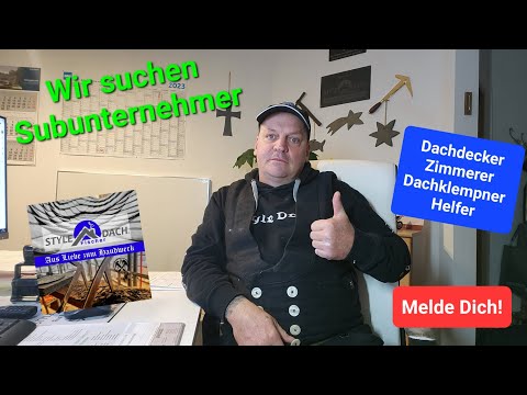 Dachdecker, Dachklempner, Zimmermann als Subunternehmer gesucht.