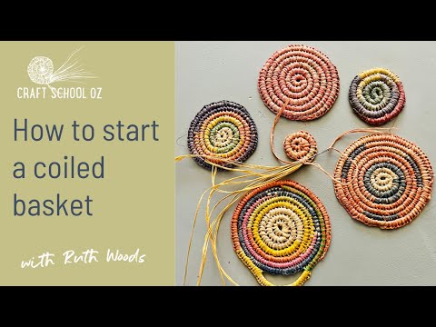 How to Start a Coiled Basket - Craft School Oz