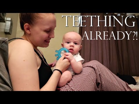 Teething at 3 Months Old│DAY IN THE LIFE OF A SAHM Video