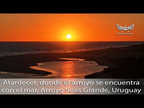 Arroyo Solís Grande, Desembocadura, atardecer, Maldonado/Canelones, Uruguay.