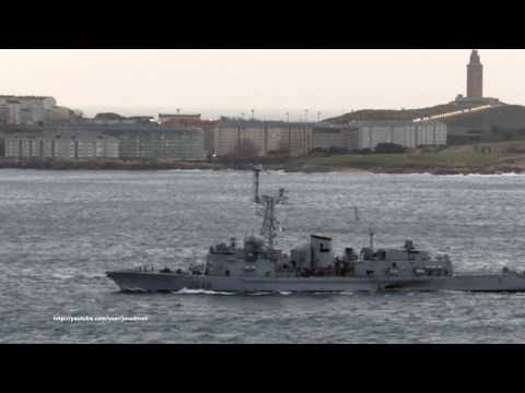 French destroyer LATOUCHE-TRÉVILLE D646 arrives in A Coruña