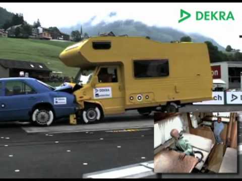 Wildhaus 2011   DEKRA Crash Test Camper vs Auto