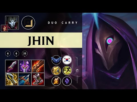 Jhin ADC vs Draven - KR Diamond Patch 25.22