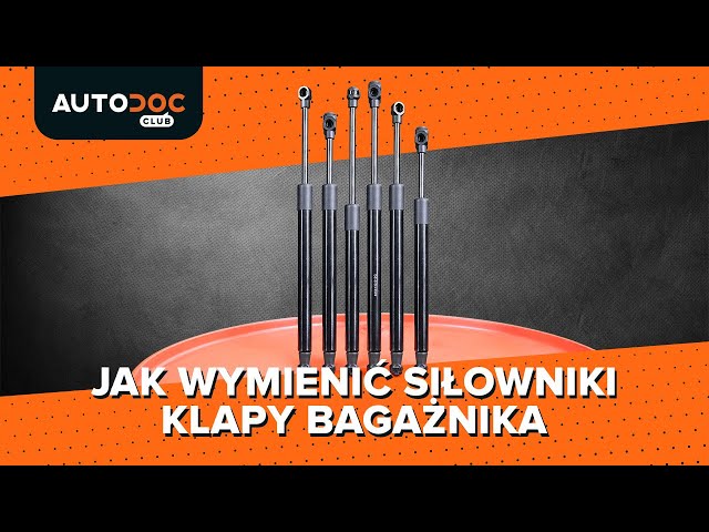 Obejrzyj przewodnik wideo w jaki sposób wymienić Siłownik bagażnika w VW BORA