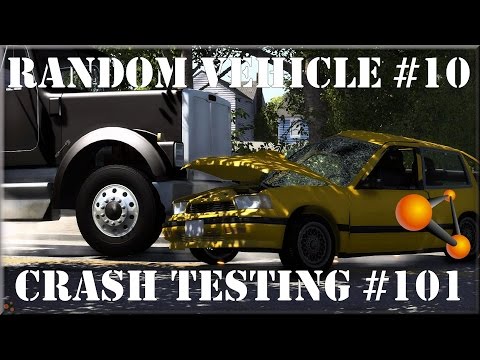 BeamNG Drive Random Vehicle #10 Crash Testing #101 - Insanegaz