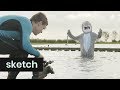 Onderwaterfilm met nepdieren | Sketch | Het Klokhuis