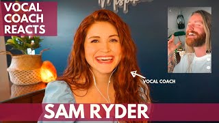 SAM RYDER I Tiktok I Vocal Coach reacts!