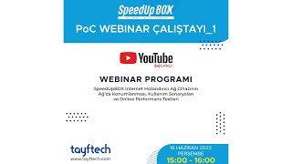SpeedUpBOX Layer4 WAN Accelerator PoC  Webinar  Çalıştayı_1