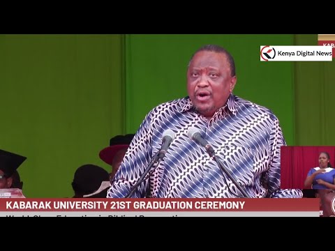 Former President Uhuru Kenyatta DELIVERS KEYNOTE SPEECH at Kabarak University 21st Graduation