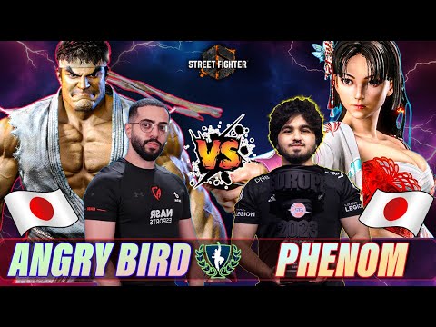 SF6 🔥 RYU ♦ ANGRYBIRD  VS  PHENOM ♦ MAI 🔥 Best High Level Gameplay ♦