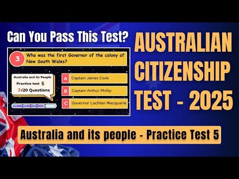 Australian Citizenship Test 2025 – Practice Test 5 | Australia and Its People