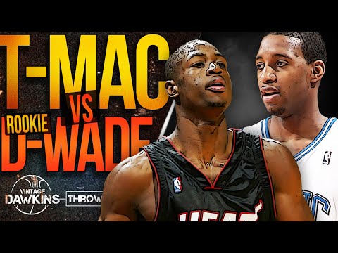 Rookie Dwyane Wade Puts On a Show vs Magic Tracy McGrady 🐐🐐 | Feb 11, 2004 | VintageDawkins