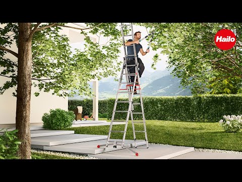 HAILO S100 ProfiLOT - Alu-Kombileiter mit LOT-System / Aluminium combination ladder with LOT System