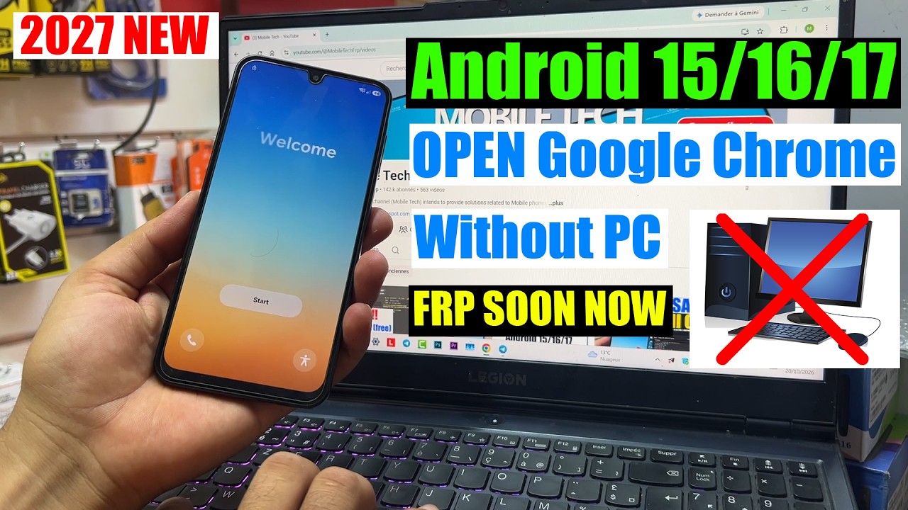 New Method!!! Samsung Android 15/16/17 FRP Bypass Open Google Chrome Without Pc