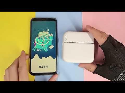 Amazon com  BIGFOX Mini Printer, Inkless Thermal Portable Printer Built