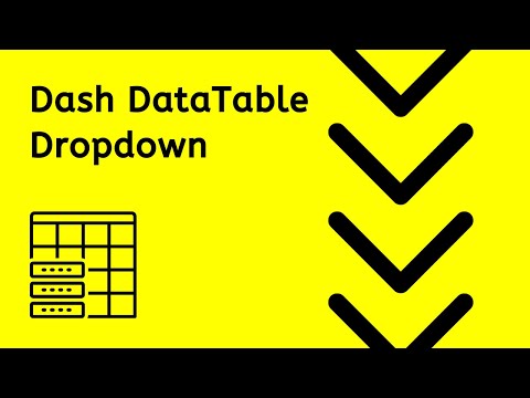 Dropdowns Inside Datatable Dash Plotly