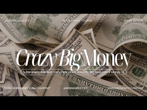 💸 MANIFEST CRAZY BIG Amounts of MONEY Subliminal 🤯 Uplevel Financially NOW💰✨