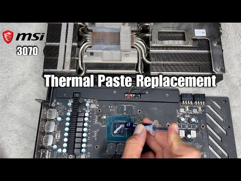 3070 MSI Thermal Paste Replacement