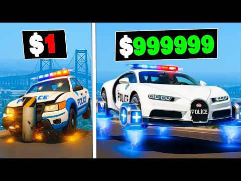 $1 to $1,000,000,000 POLICE CAR in GTA 5!