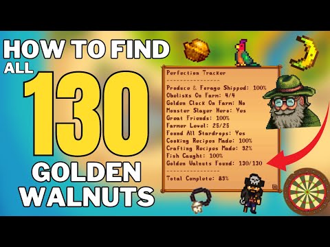 How To Find ALL 130 Golden Walnuts In Stardew Valley
