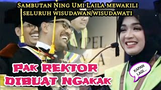 Download lagu Sambutan Ning Umi laila, Pak REKTOR dibuat ngakak ‼ mp3