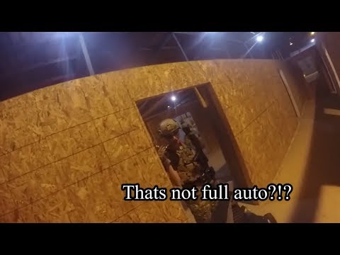No full auto in buildings! - It's not full auto!