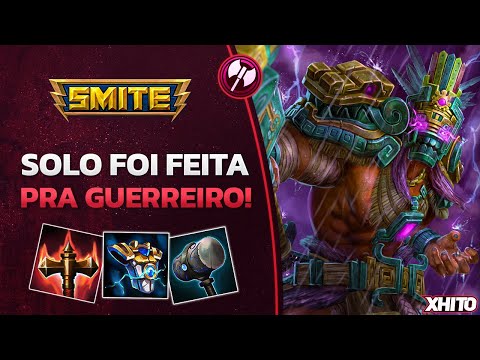 JOGA DE GUERREIRO NA SOLO PO! CHAAC SOLO - ⚡ Smite BR Conquista