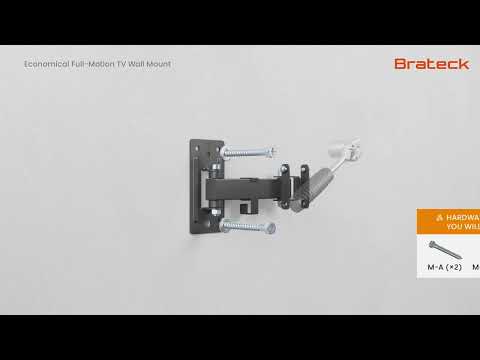 Výsuvný držák Brateck LPA68-221 pro TV 23"-43" 30kg polohovatelný nástěnný