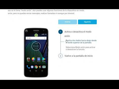 Modo Avión en Motorola