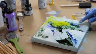 Abstrakte malerei/ How to paint/Demo Peinture abstraite/Abstract Art /Pintura abstracta