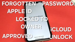 Approved iCloud Unlock Any iPhone with Forgotten Apple ID or Password/Locked to Owner Success✔️