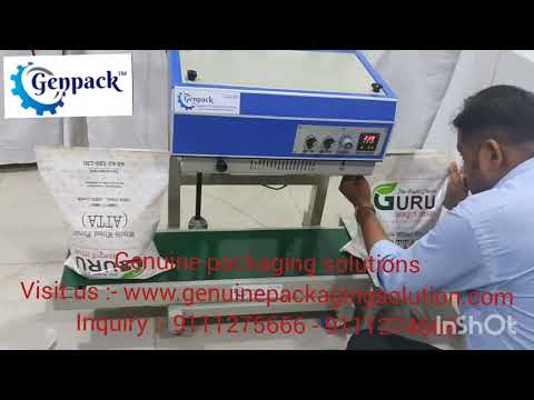 Sealing machine 1kg, 5kg, 10kg, Conveyor type Band sealing machine Continuous sealing machine 10kg
