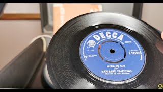Morning Sun ~ Marianne Faithfull ~ Decca 1965 45rpm ~ Bush SRP31D 1963 Record Player