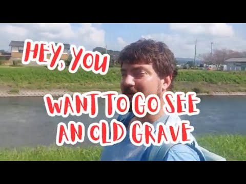 Visitando um antigo túmulo japonês