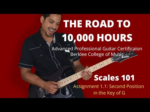 Berklee Scales 101 Assignment 1.1 in G