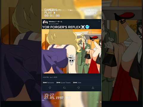 yor forger's reflex☠️🥶 || spy x family