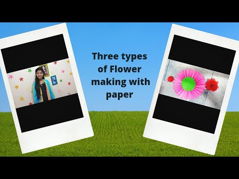 Different types of Flower making with paper-by Theekshana