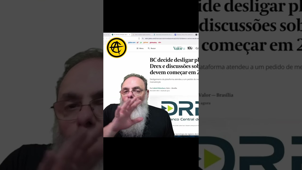 BANCO CENTRAL desliga o DREX: PARECE uma BOA NOTÍCIA, mas É SÓ PORQUE já tem o CONTROLE