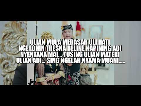( Official Lirik ) Ngalih Sentana - Agus Mardika Feat Dewi Mahayani