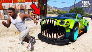 Franklin Trying To Destroy Cursed Supercar in GTA 5 | SHINCHAN and CHOP