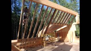 north side rafters up